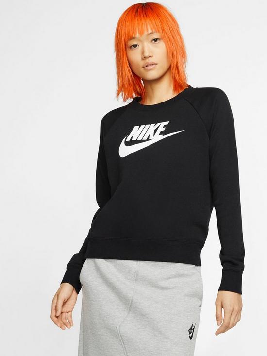 front image of nike-nsw-essential-sweat-black