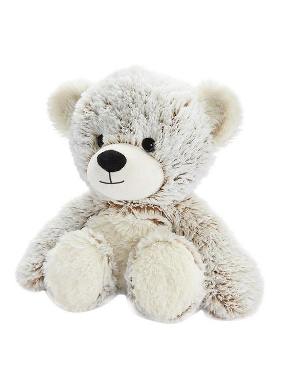 front image of warmiesreg-fully-heatable-cuddly-toy-scentednbspwith-french-lavender--nbspmarshmallow-bear