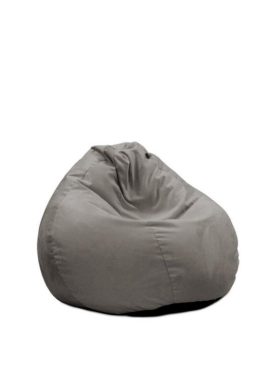 front image of rucomfy-slouchbag-velvet-bean-bag