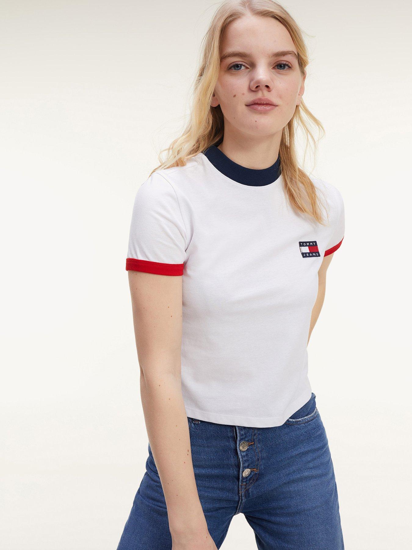 tommy jeans ringer t shirt