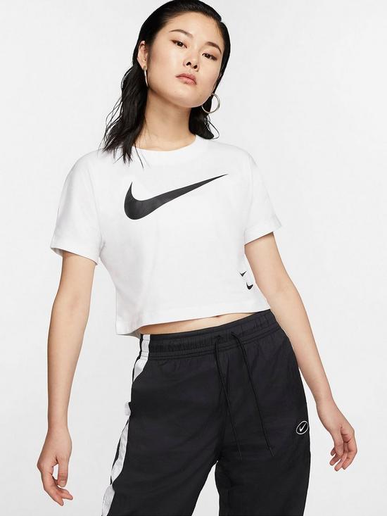 front image of nike-nswnbspsportswear-swoosh-top-white