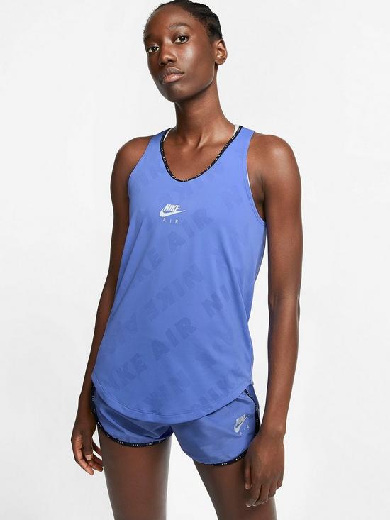 front image of nike-running-air-tank-lilac
