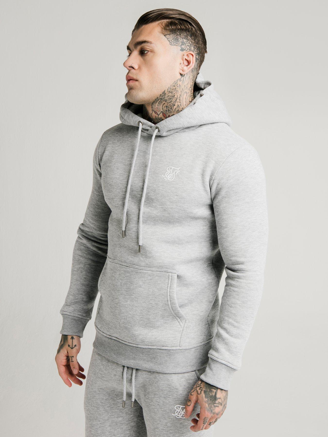 siksilk muscle fit overhead hoodie