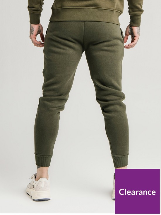 stillFront image of sik-silk-muscle-fit-jogger-khaki