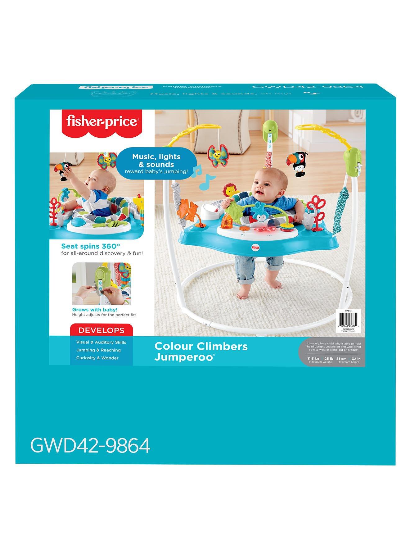 Fisher-Price Colour Climbers Jumperoo Baby Bouncer Littlewoods