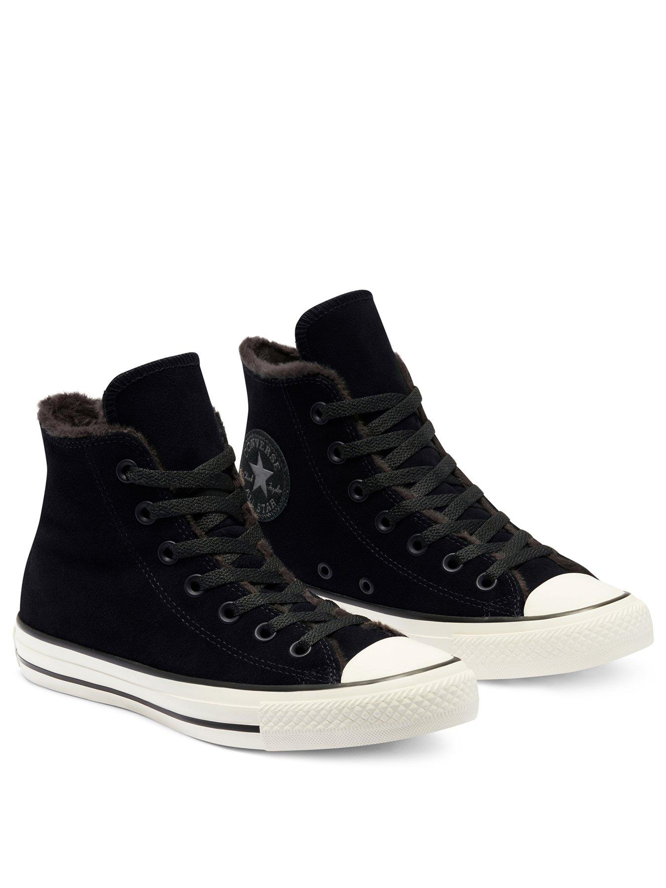 converse fur lined high tops