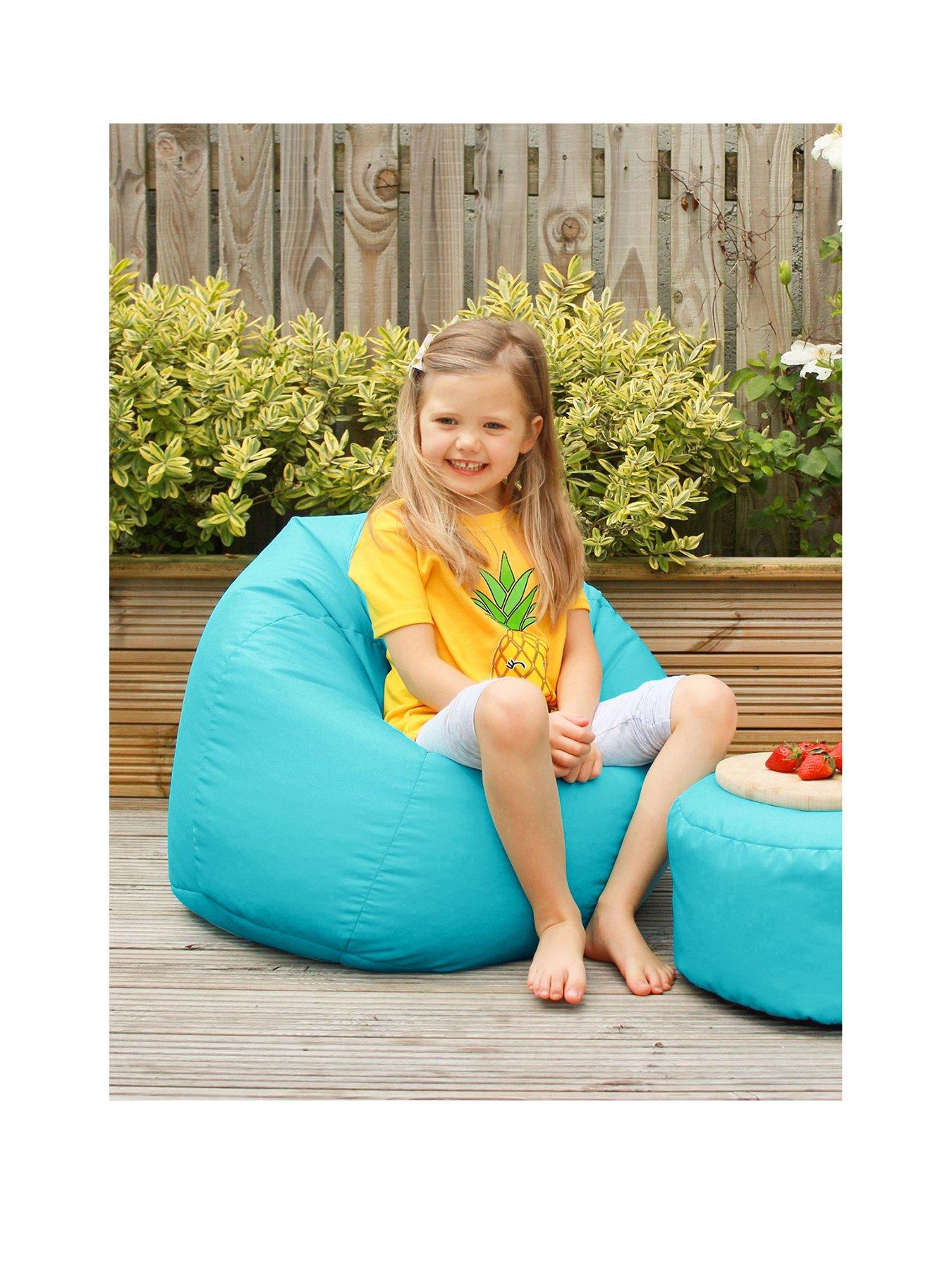 Image 1 of 4 of rucomfy Kids Classic Indoor/Outdoor Beanbag - Blue