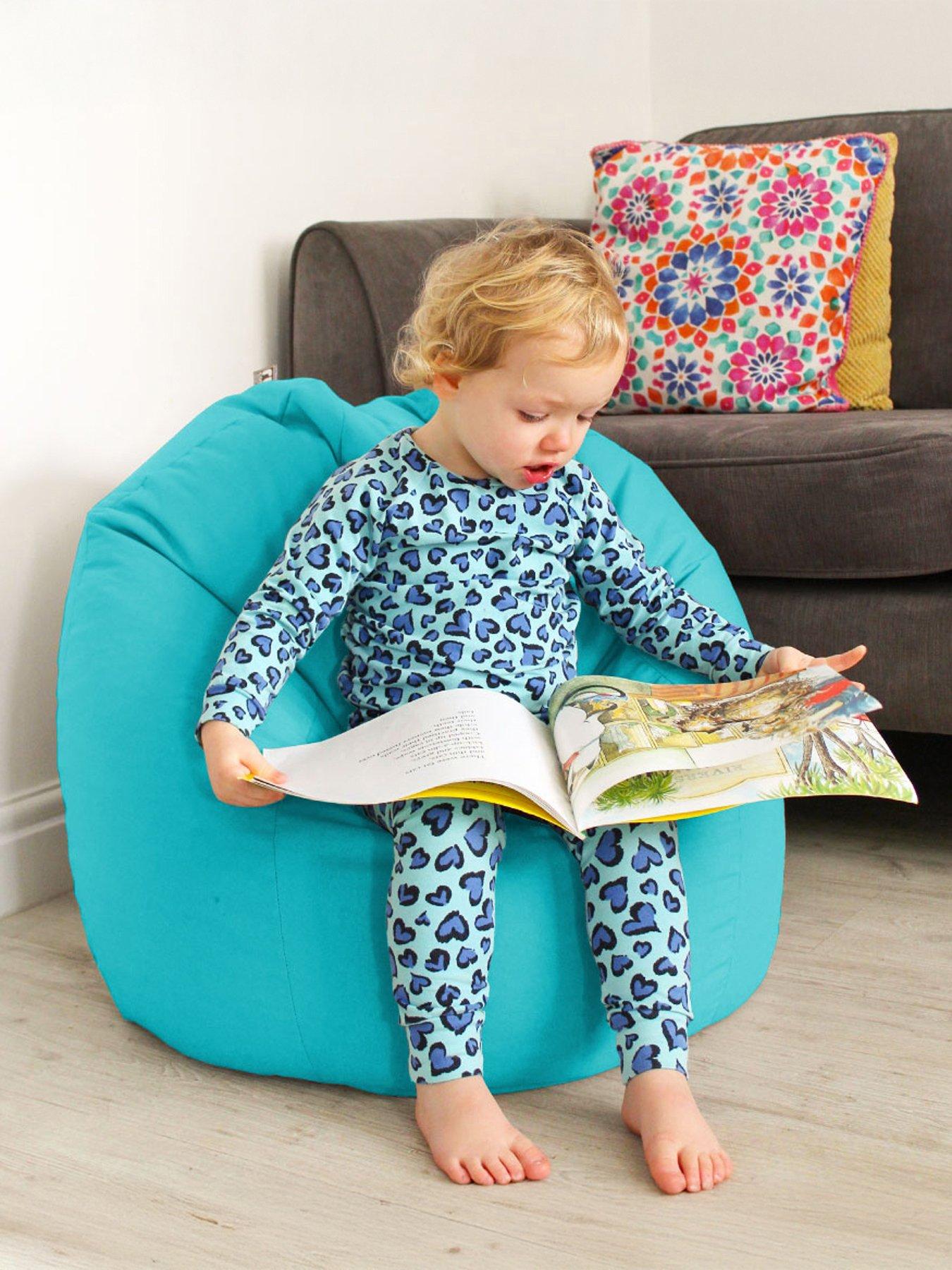 rucomfy Kids Classic Indoor/Outdoor Beanbag Blue Littlewoods