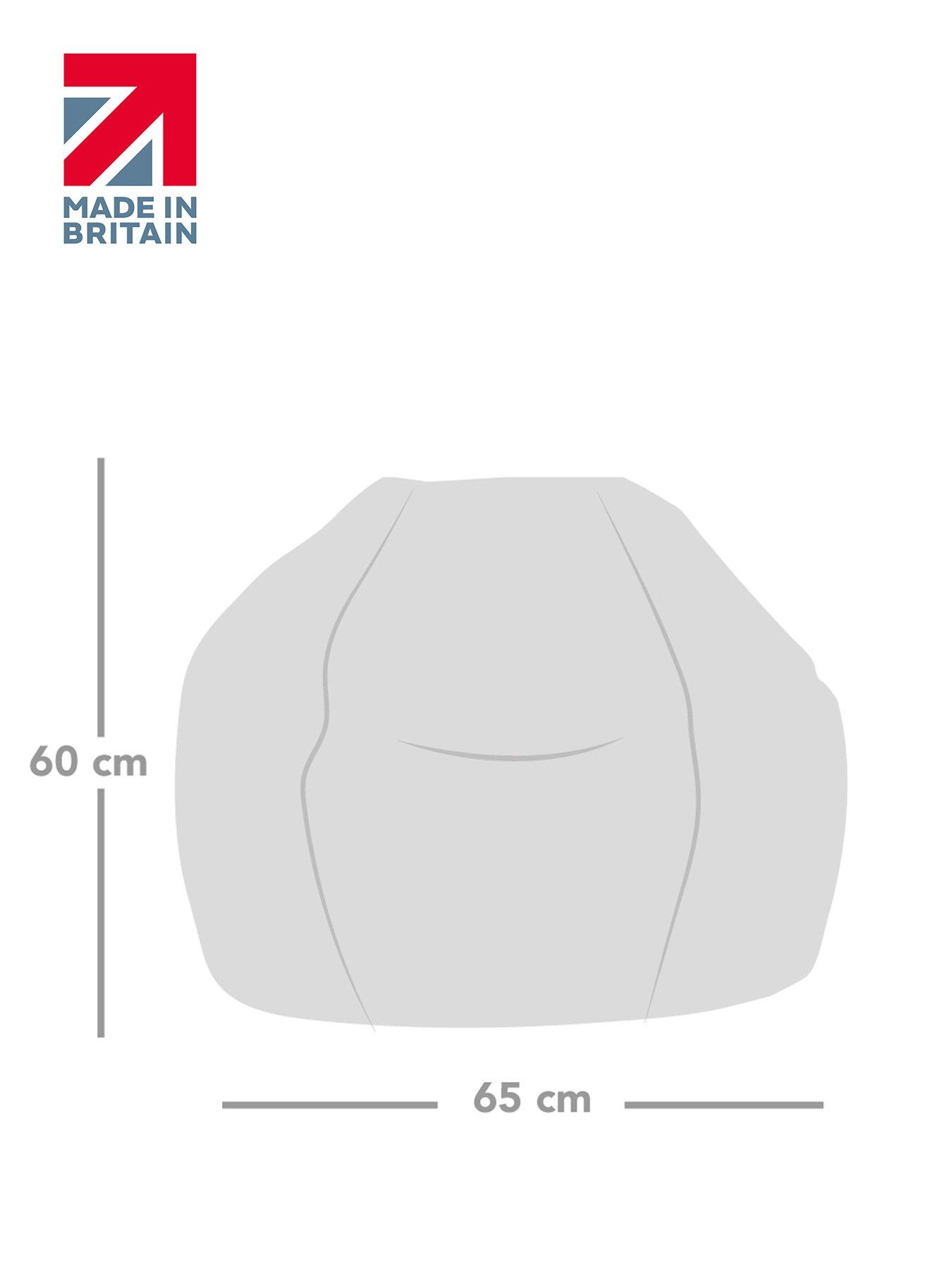 Image 4 of 4 of rucomfy Kids Classic Indoor/Outdoor Beanbag - Blue