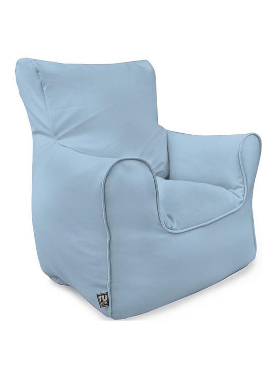front image of rucomfy-kids-armchair-beanbag--nbspblue
