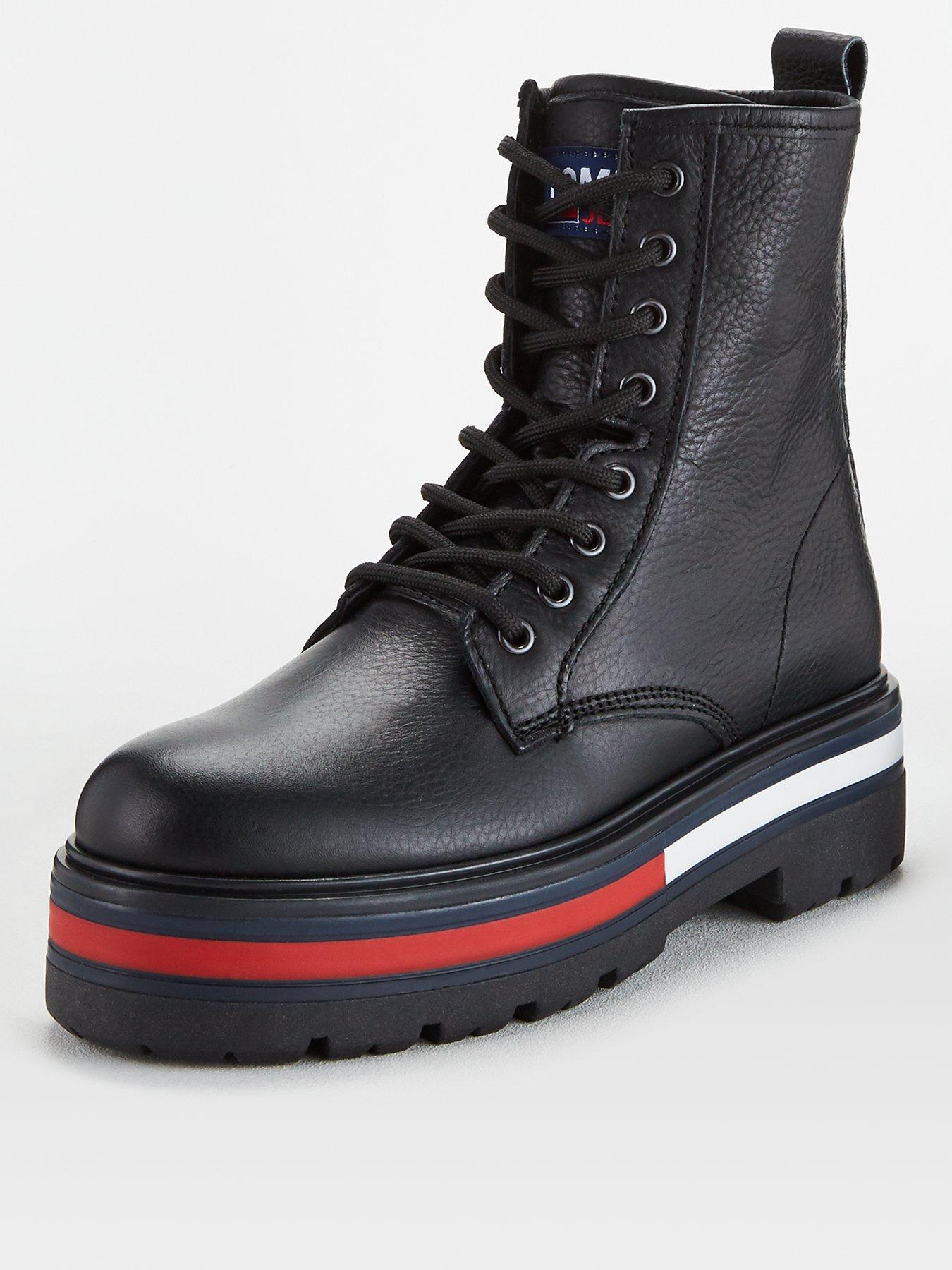 tommy lace up boots