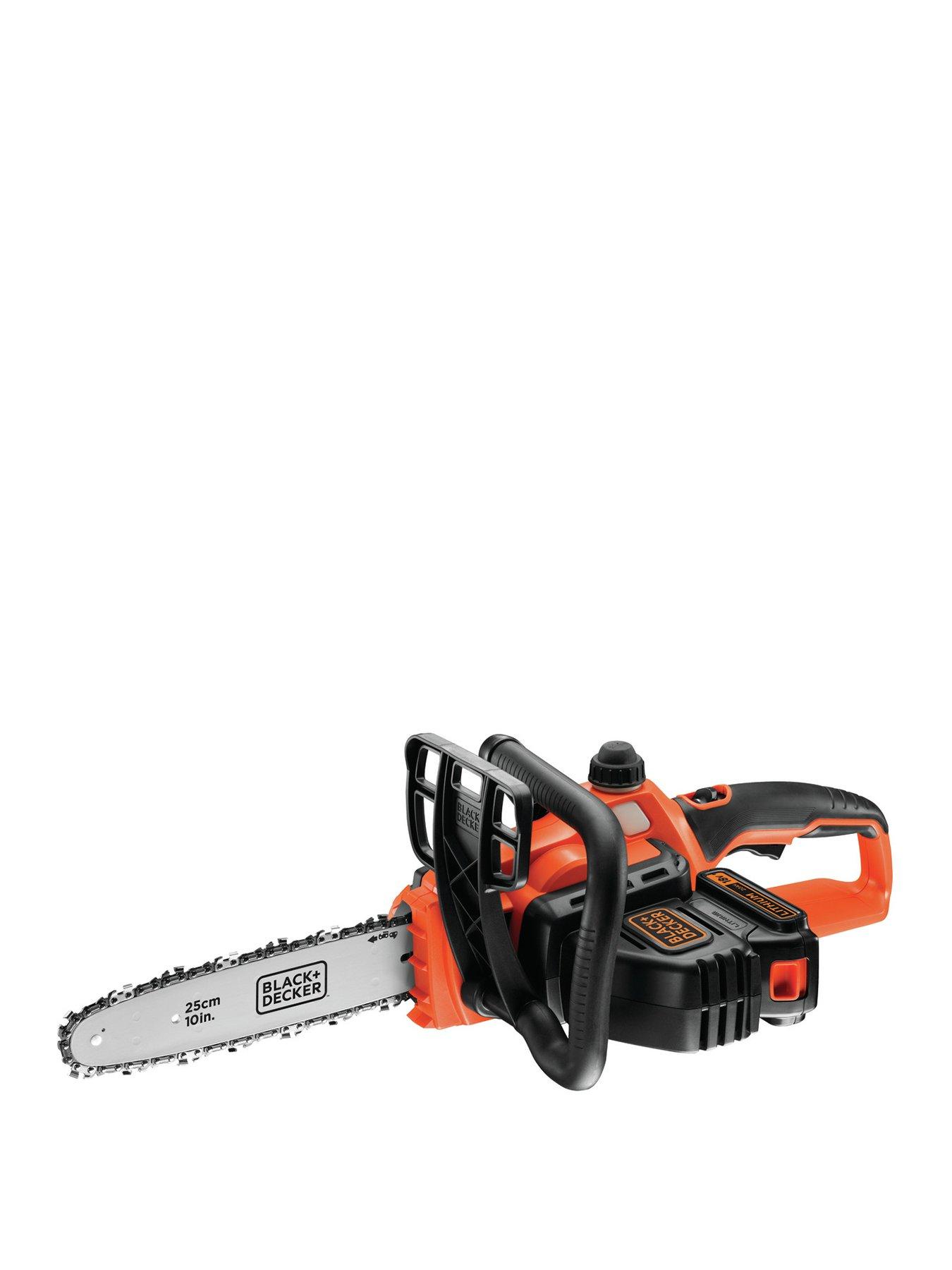 Black and Decker PS7525 Corded Pole Chain Saw 2.7m Height 25cm Bar 800w  Garden
