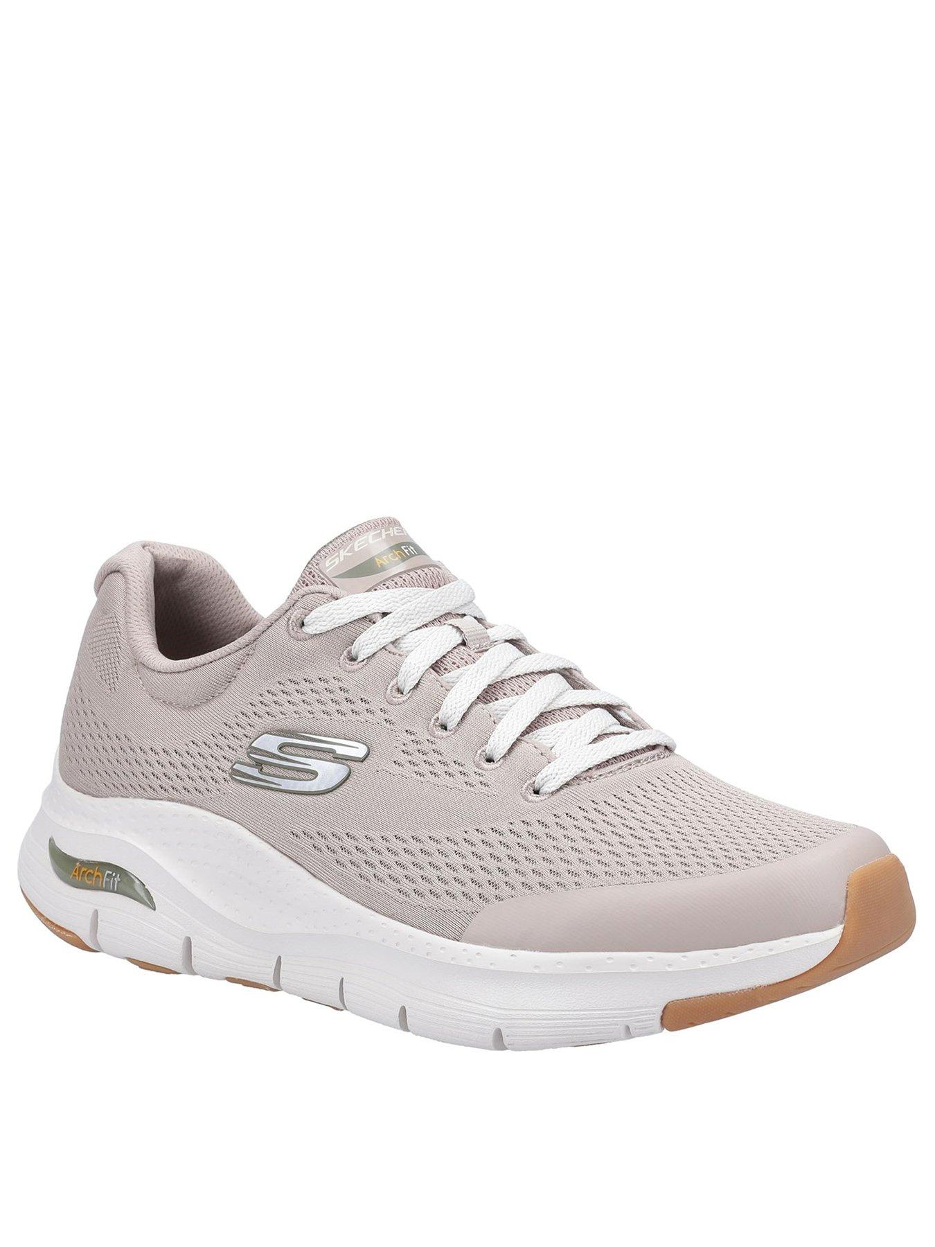 skechers lace effect lace up trainer