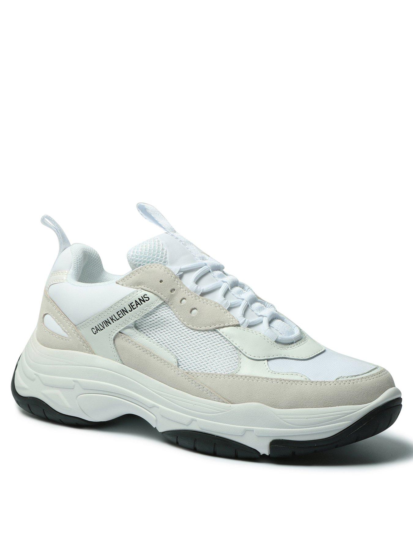 calvin klein chunky trainers white
