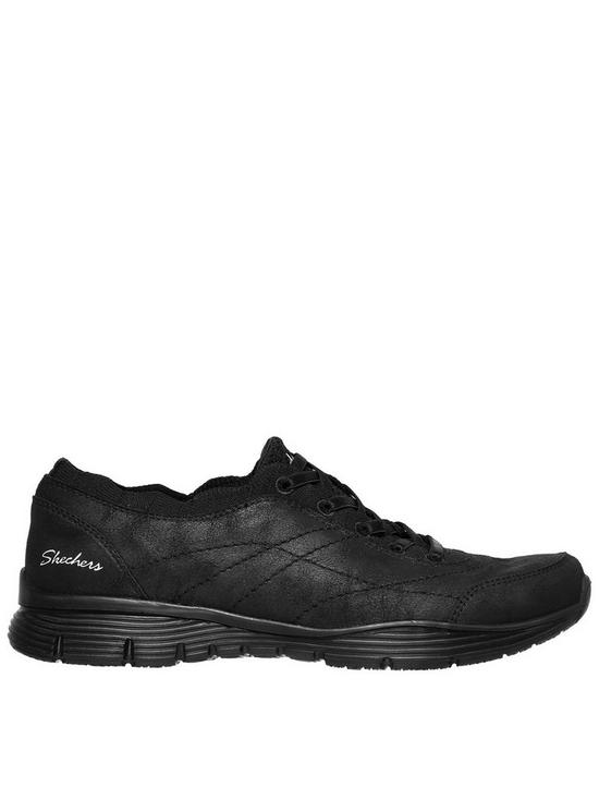 back image of skechers-seager-trainers-black