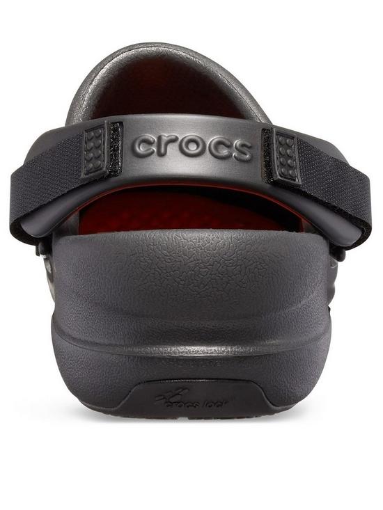 stillFront image of crocs-bistro-pro-literi-clog-flat-shoe-black