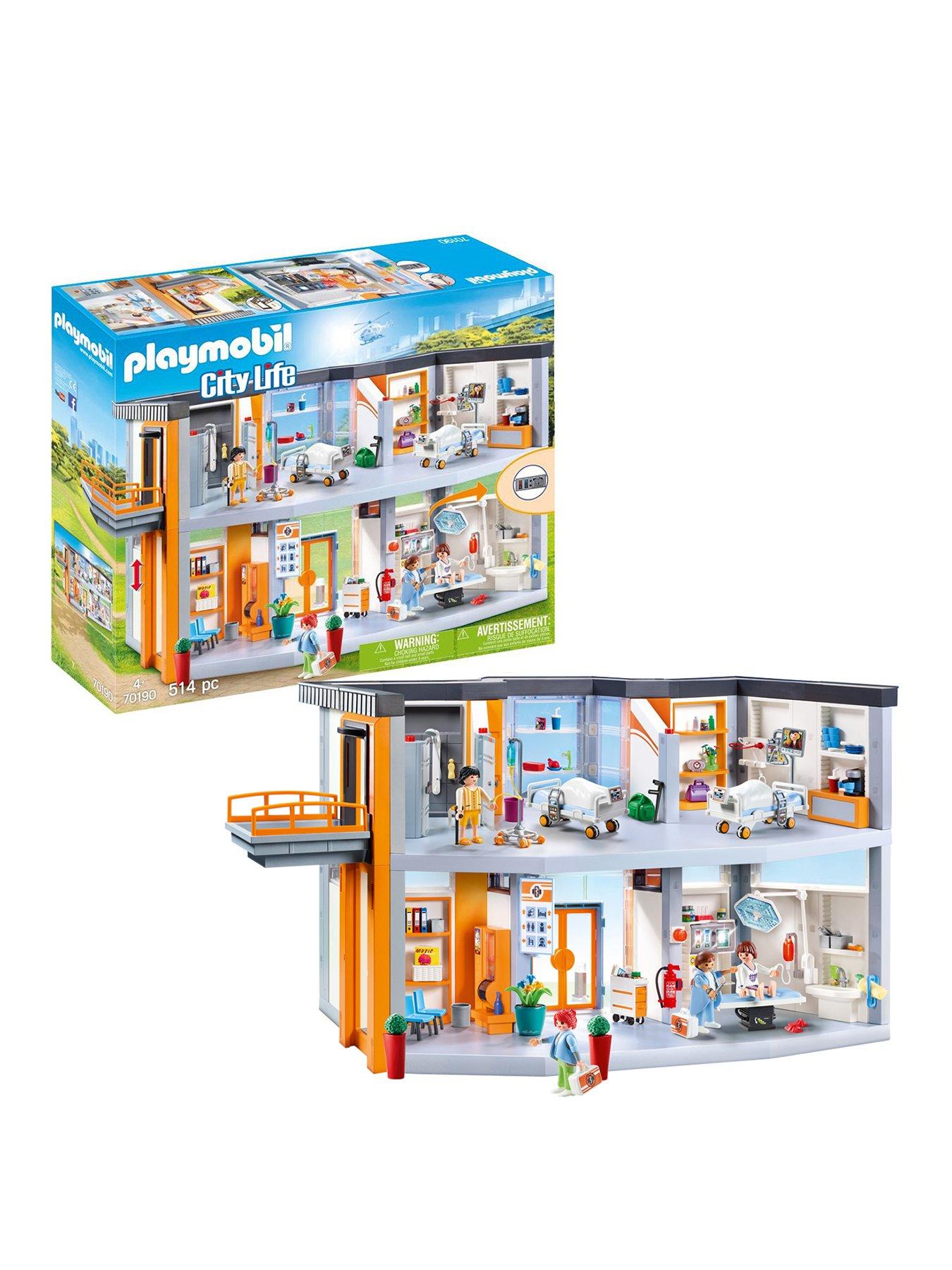 Playmobil 70190 City Life Large Furnished Hospital with Lift ...