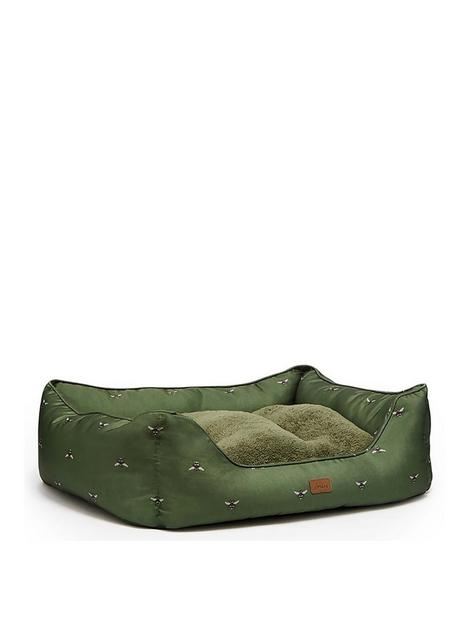 joules-bee-print-box-pet-bed