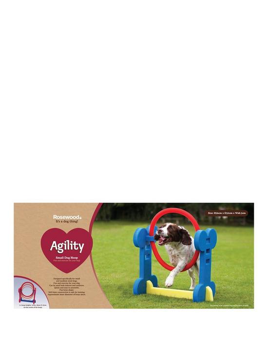front image of rosewood-agility-hoop-outdoor-pet-activity