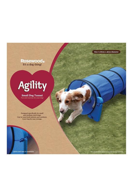 front image of rosewood-agility-tunnel-outdoor-pet-activity