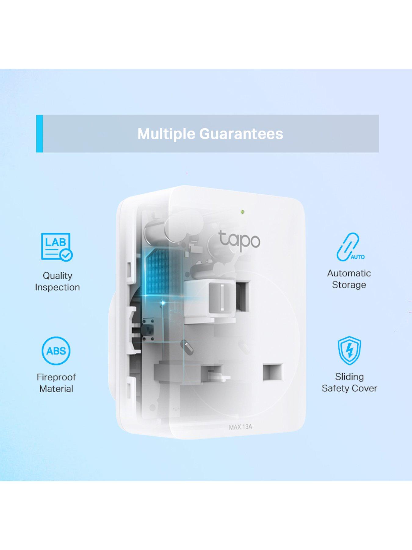 Image 5 of 7 of TP Link Tapo P100 (pack of 2) Smart Plugs, Remote Control, Schedule &amp; Timer, Away Mode, Alexa &amp; Google