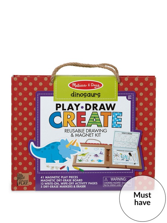 front image of melissa-doug-reusable-drawing-and-magnet-kit-dinosaurs