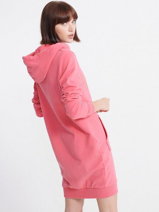 stillFront image of superdry-core-graphic-sweat-dress-pink