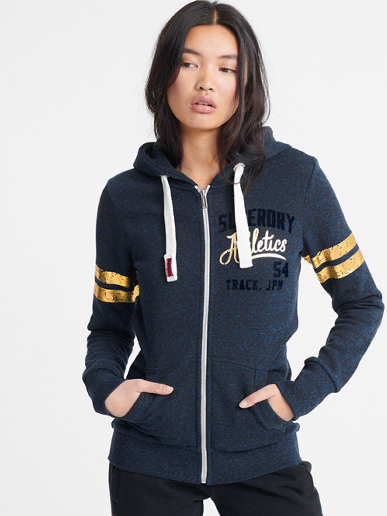 superdry track & field zip hoodie