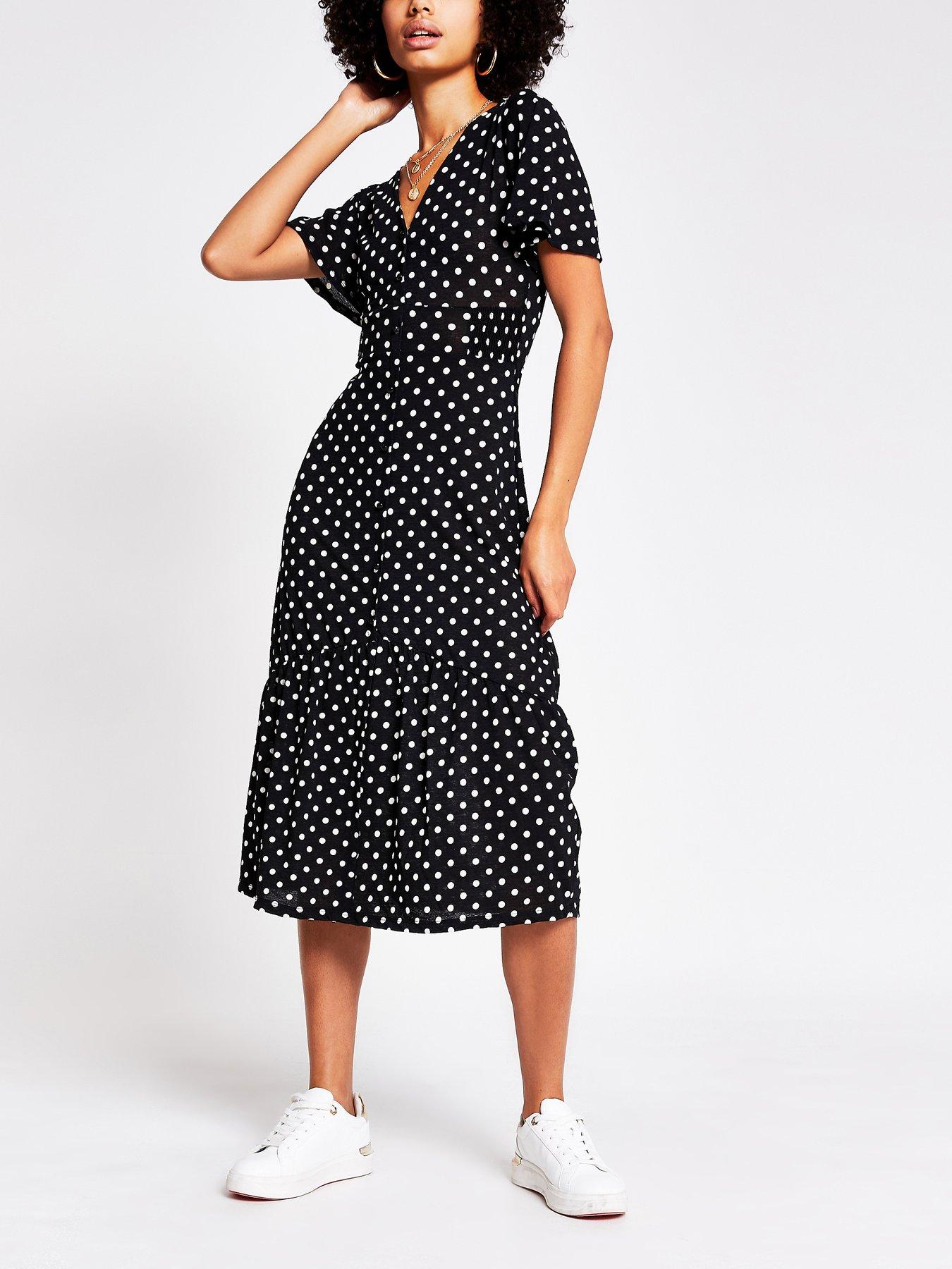 river island polka dot dress