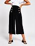  image of river-island-button-detail-culotte-black
