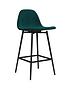  image of dorel-home-calvin-velvet-bar-stool--green