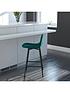  image of dorel-home-calvin-velvet-bar-stool--green