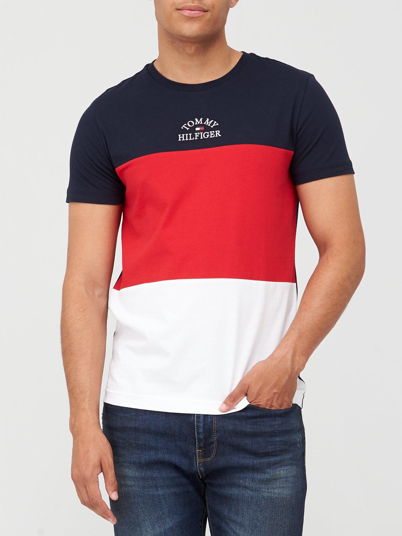 tommy hilfiger colour block t shirt