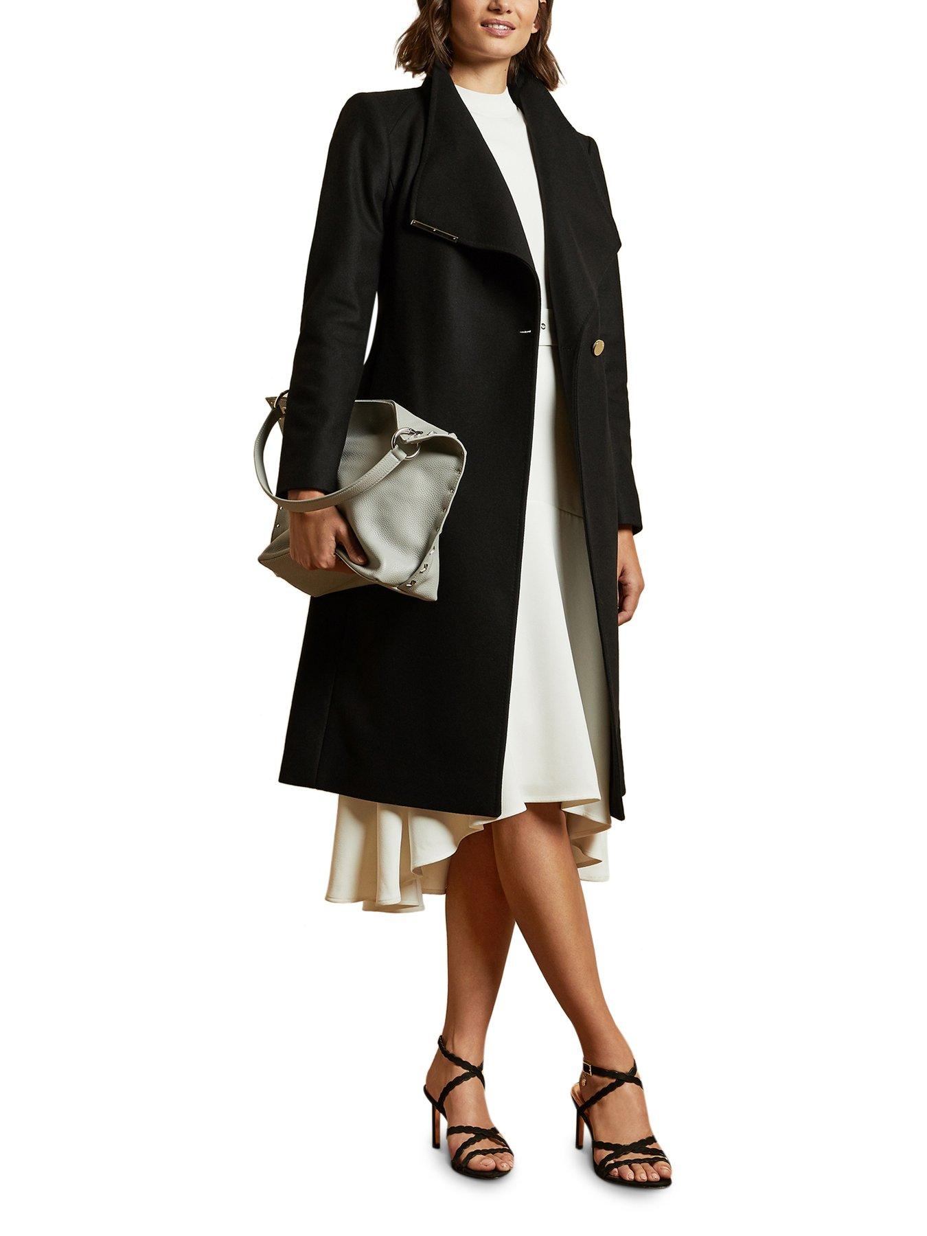 ted baker midi wrap coat