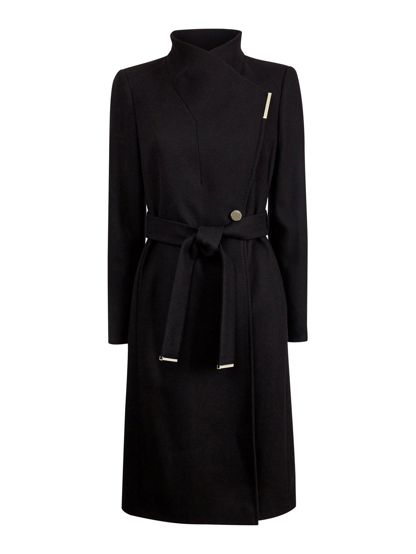 ted baker midi wrap coat