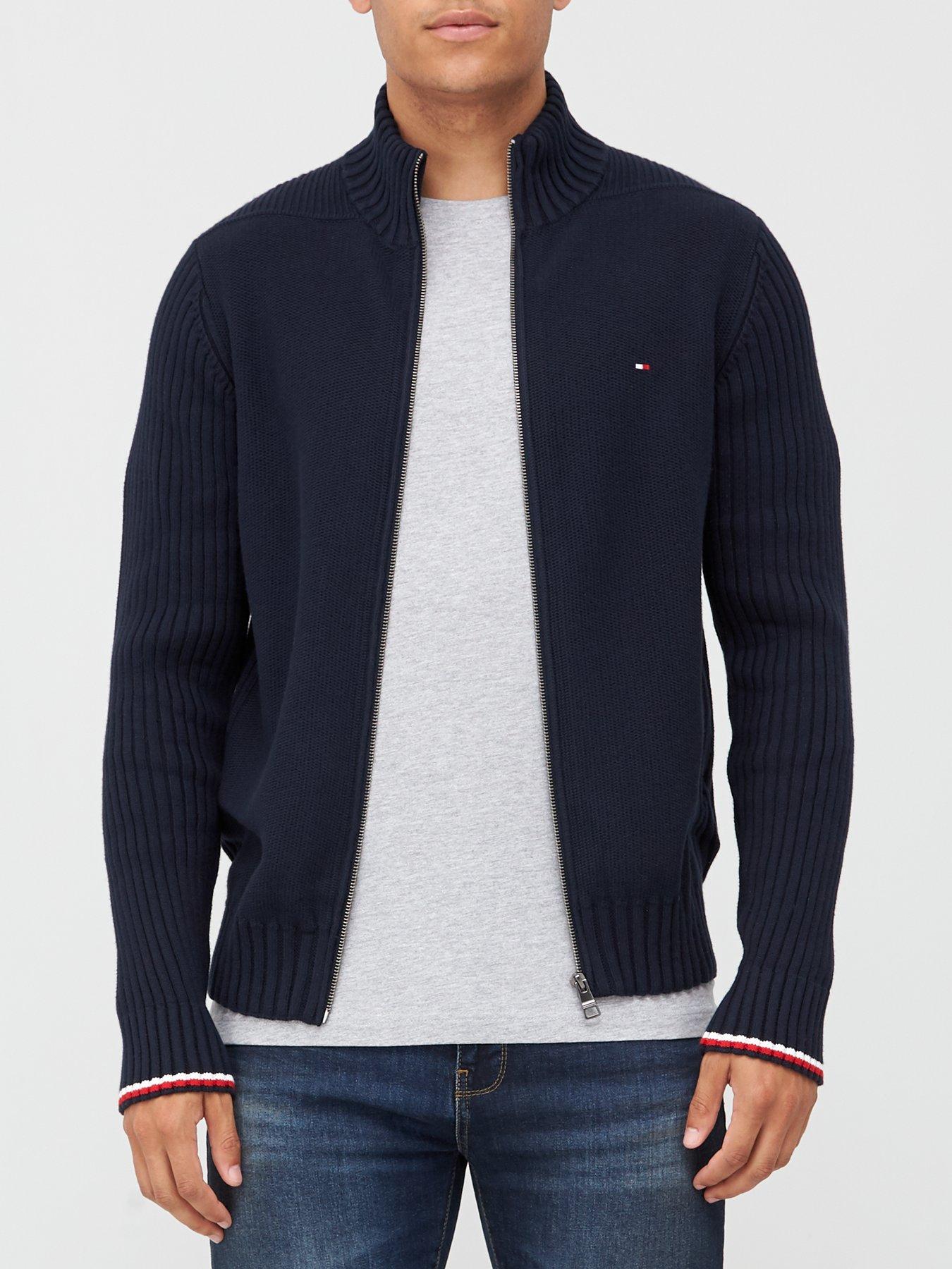 tommy hilfiger zip up cardigan