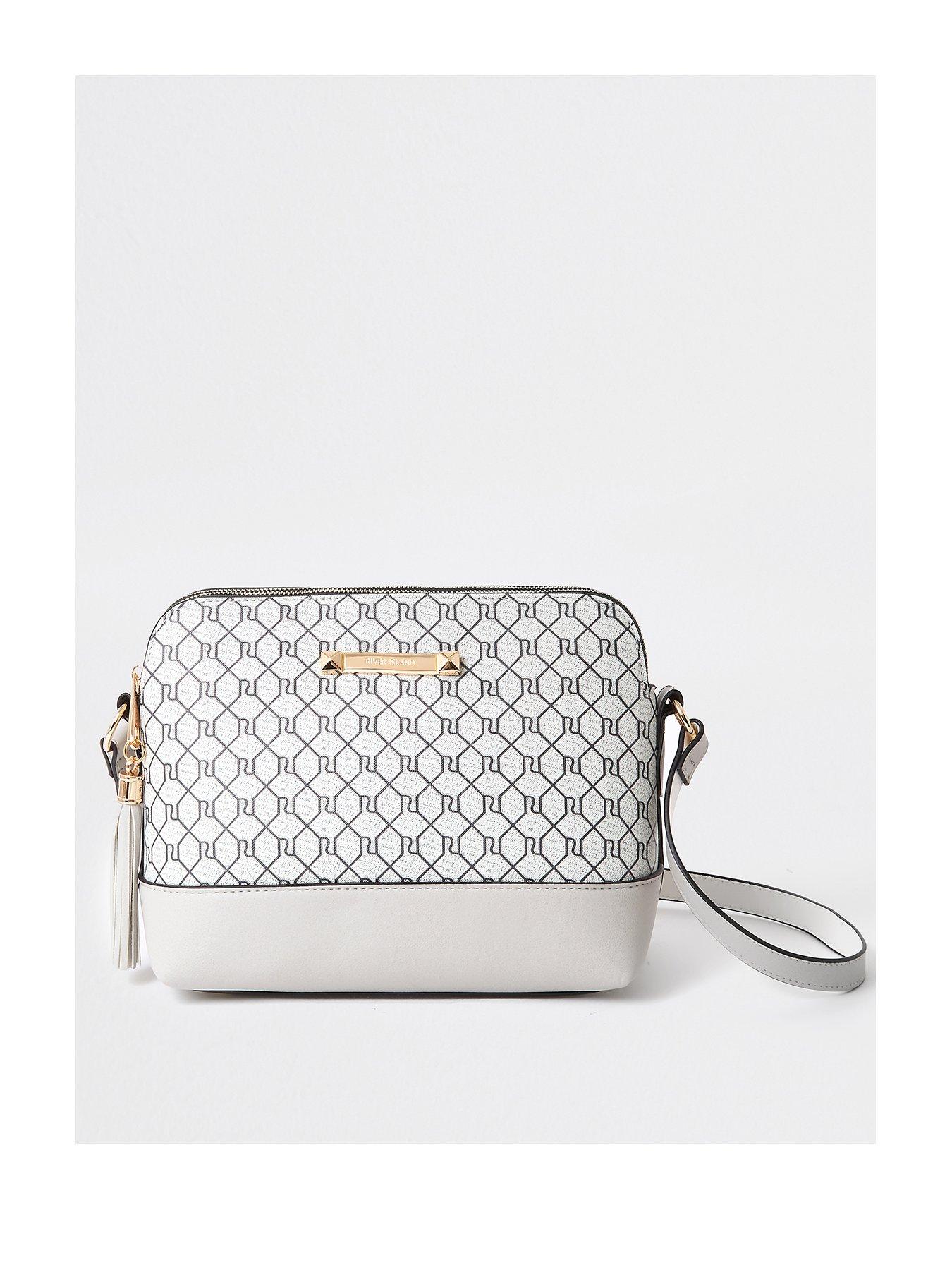 river island grey purse