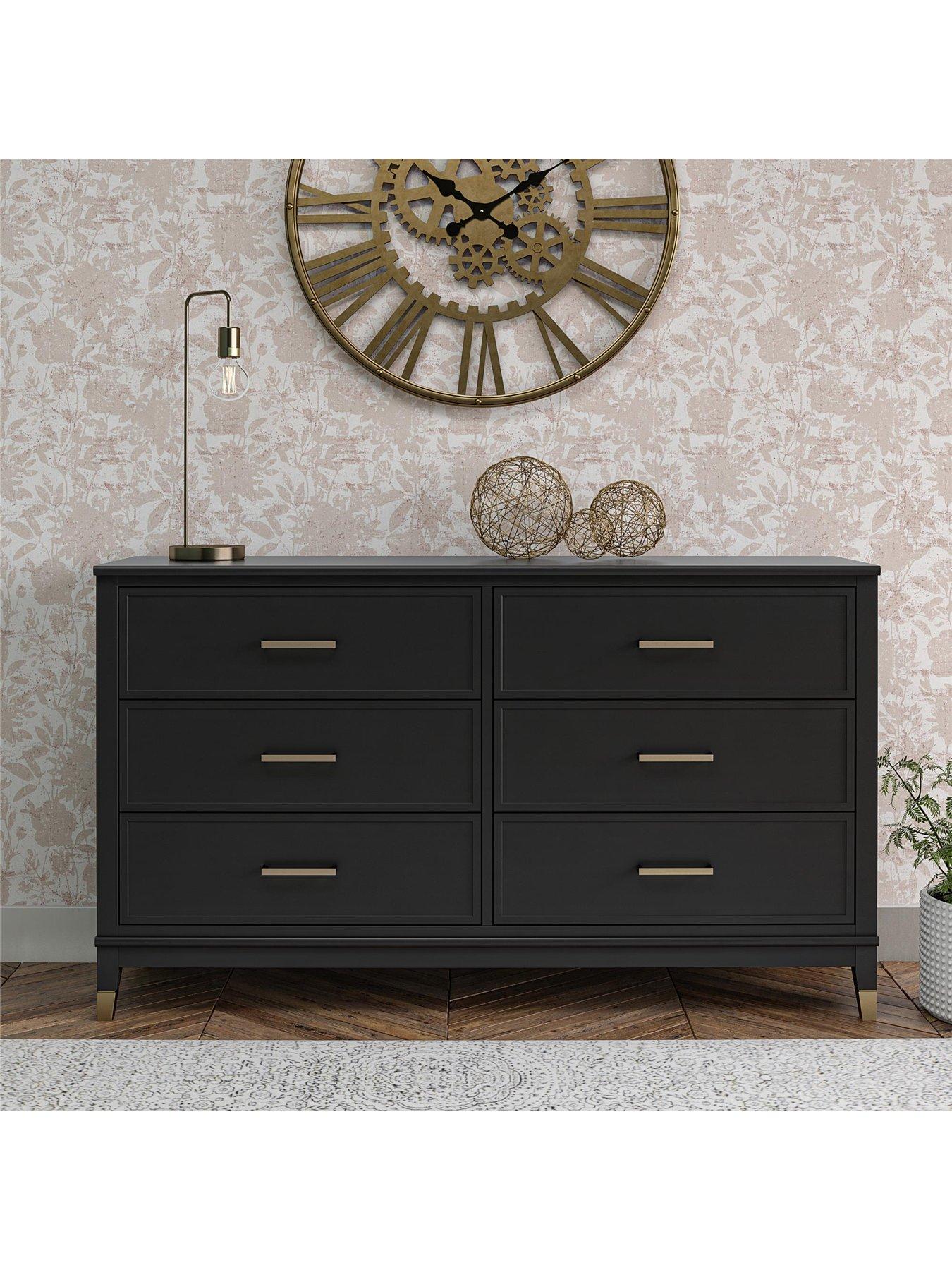 cosmoliving-by-cosmopolitan-westerleigh-6-drawer-chestnbsp--blackgold