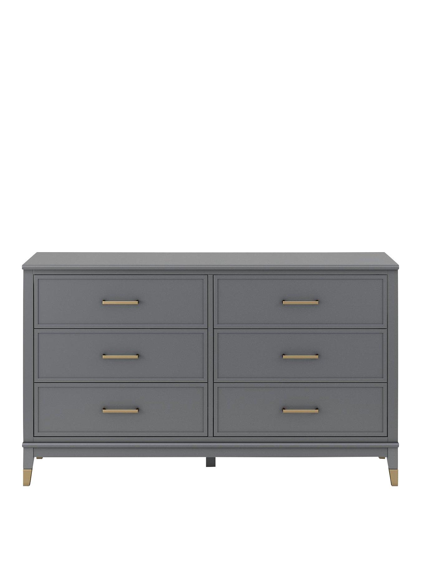  image of cosmoliving-by-cosmopolitan-westerleigh-6-drawer-chest-graphite-grey