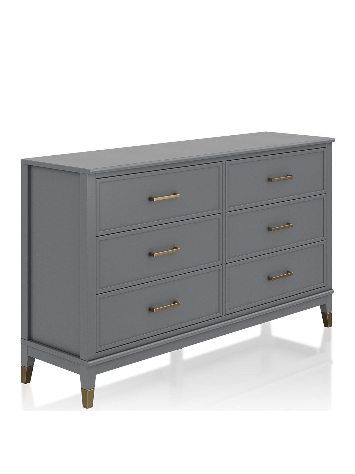 Cosmoliving by cosmopolitan westerleigh store 6 drawer dresser