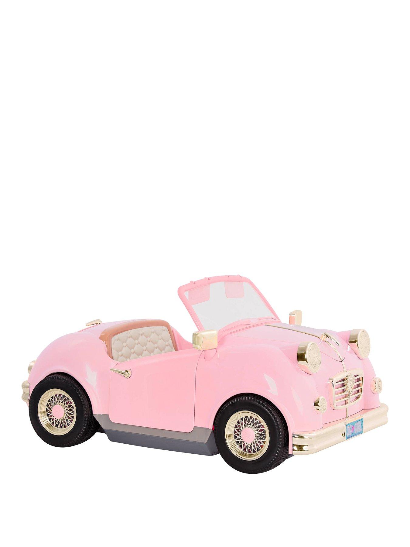 undefined Retro Pink Car for 18-inch Dolls