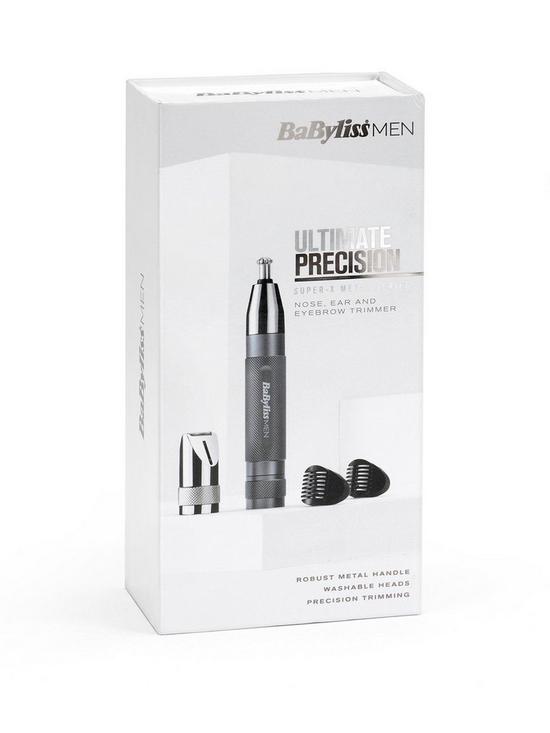 stillFront image of babyliss-super-x-metal-series-nose-ear-and-eyebrow-trimmer