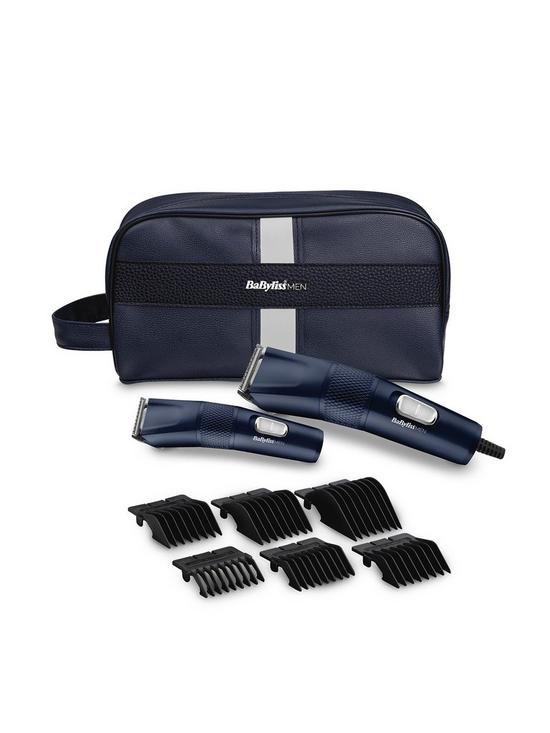 front image of babyliss-the-blue-edition-hair-clipper-gift-set-complete-with-trimmer-and-wash-bag