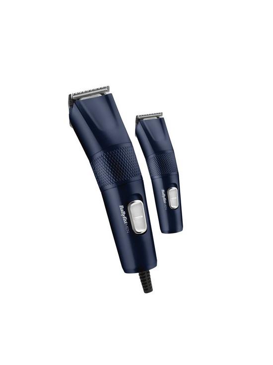 back image of babyliss-the-blue-edition-hair-clipper-gift-set-complete-with-trimmer-and-wash-bag