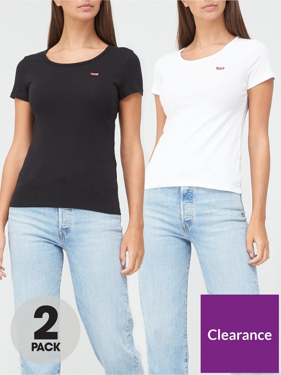 front image of levis-2-pack-t-shirts-multi