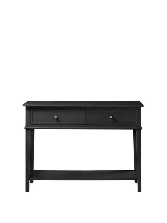 front image of franklin-console-table--black