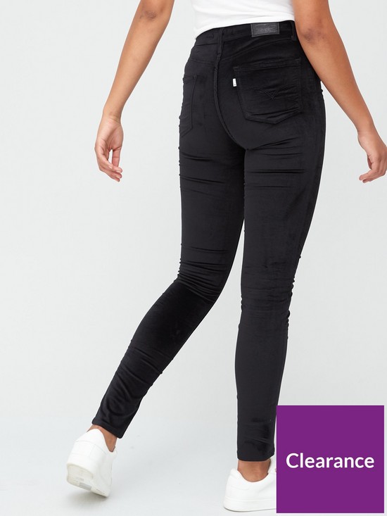 stillFront image of levis-721-high-rise-skinny-jeans-black
