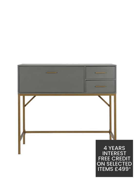 front image of cosmoliving-by-cosmopolitan-lennon-storage-console-table