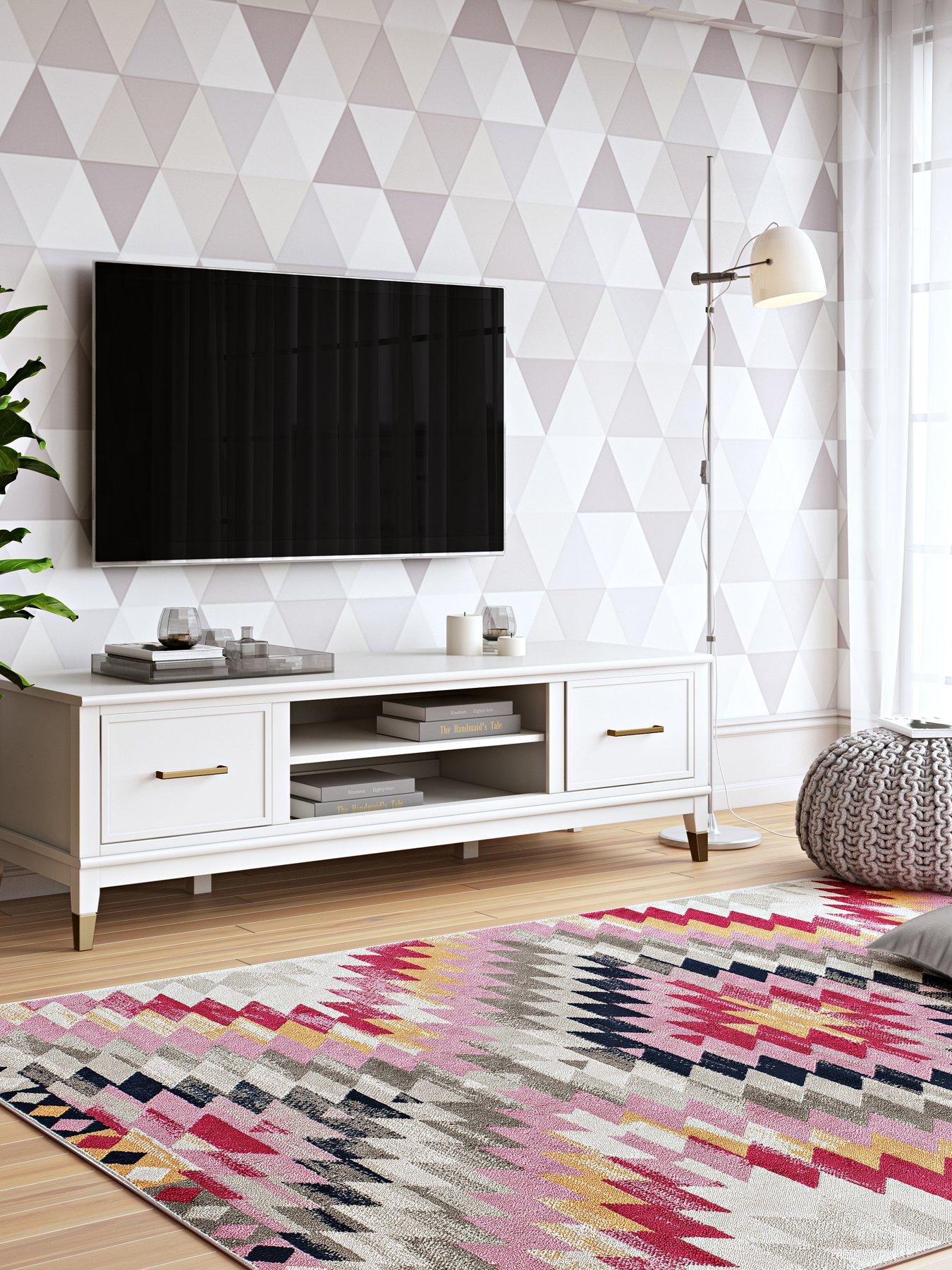 CosmoLiving by Cosmopolitan Westerleigh TV Stand - White - Fits up to 65 Inch