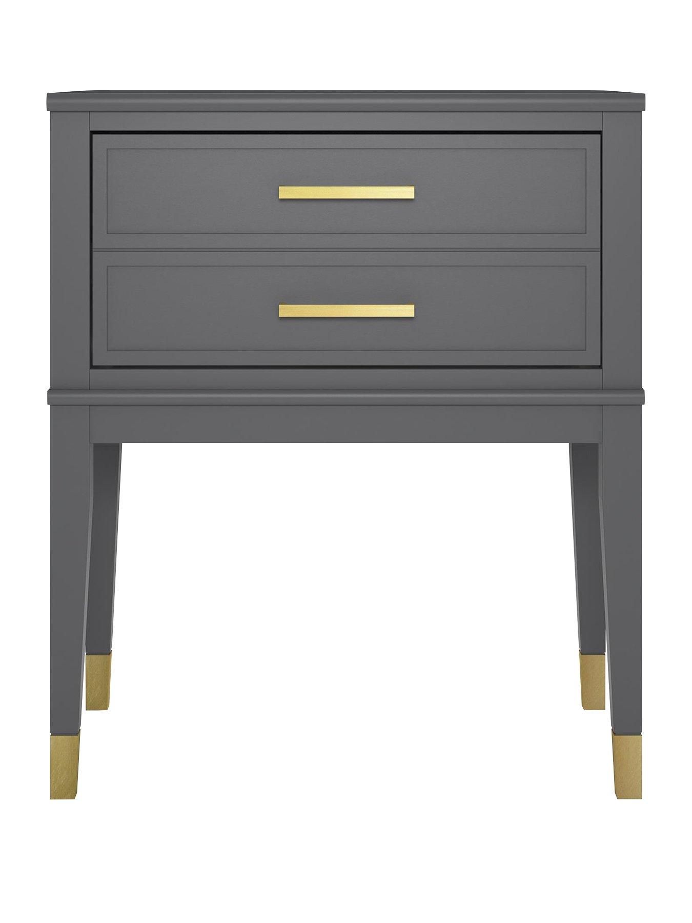 CosmoLiving by Cosmopolitan Westerleigh Side Table Graphite Grey